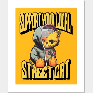 Street Cat Posters and Art